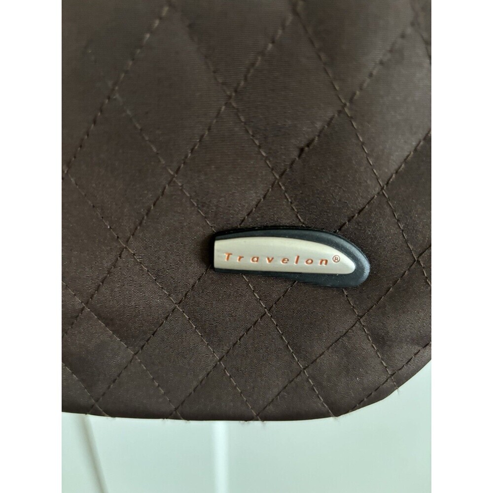 Brown Anti-Theft Travelon Crossbody Bag Purse Handbag Travel Bag 2 Piece - Picture 3 of 15